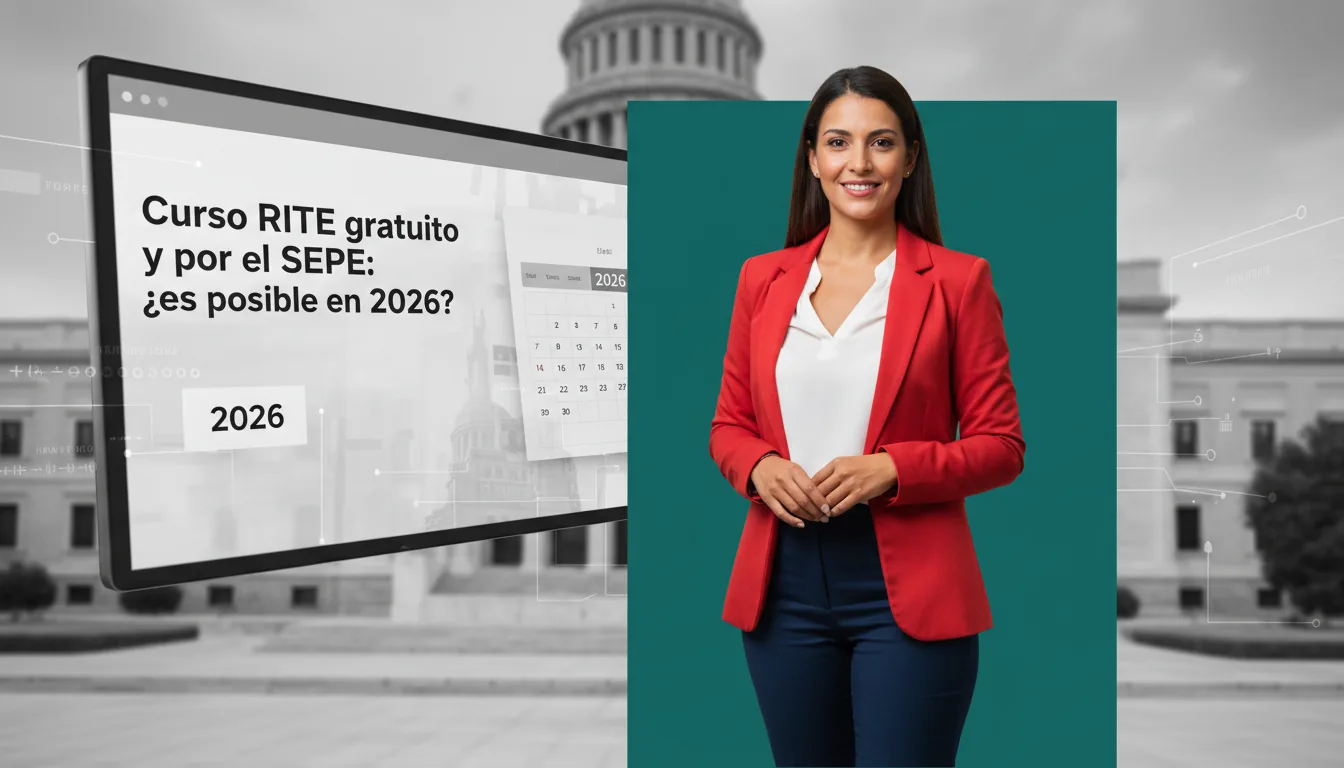 Imagen del artículo: Curso RITE gratuito y por el SEPE: ¿es posible en 2026?